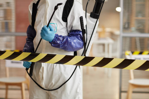 Professional Biohazard Cleanup technician working in Hubbard, TX